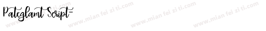 Pateglamt Script字体转换